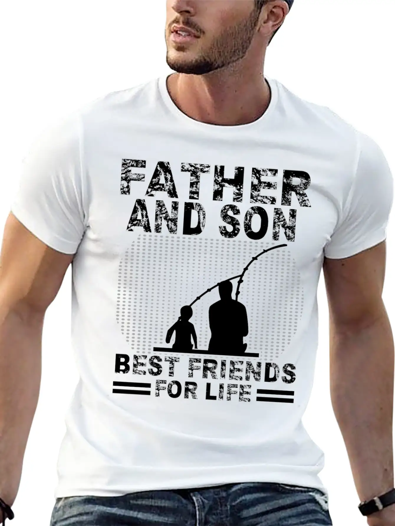 Fishing Father And Son Best Friends For Life Fish Breathable Soft Cotton T-Shirt – Timeless Casual Look