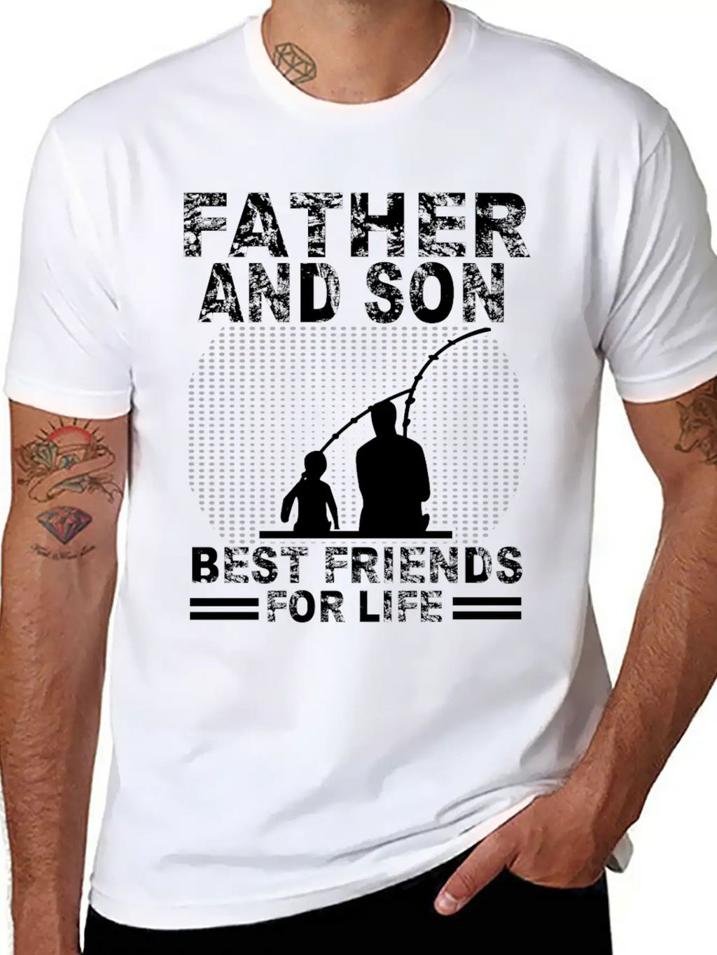 Fishing Father And Son Best Friends For Life Fish Breathable Soft Cotton T-Shirt – Timeless Casual Look