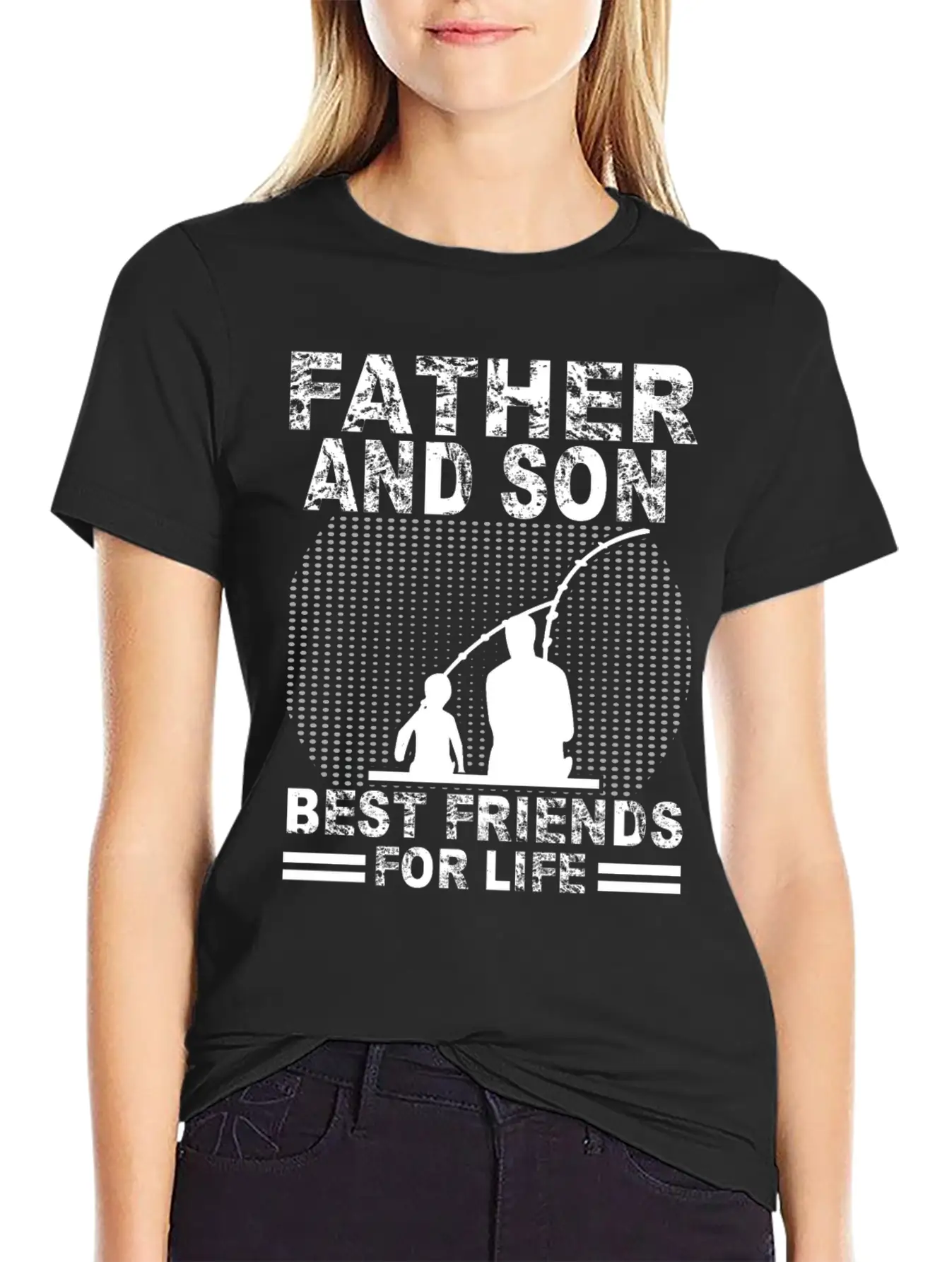 Fishing Father And Son Best Friends For Life Fish Breathable Soft Cotton T-Shirt – Timeless Casual Look