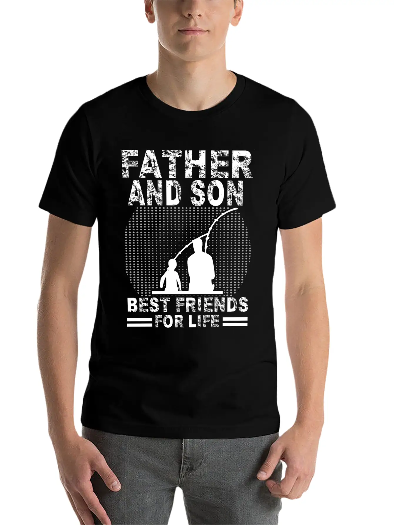 Fishing Father And Son Best Friends For Life Fish Breathable Soft Cotton T-Shirt – Timeless Casual Look