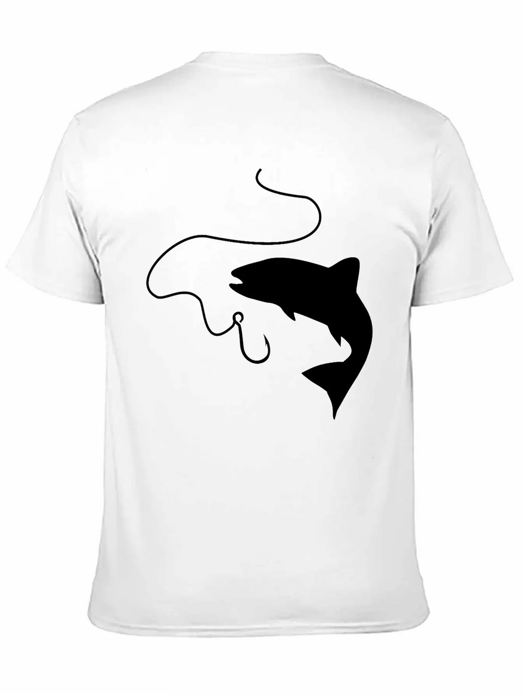 Fishing, Fish And Hook Unisex Casual T-Shirt – Clean Design For Daily Comfort