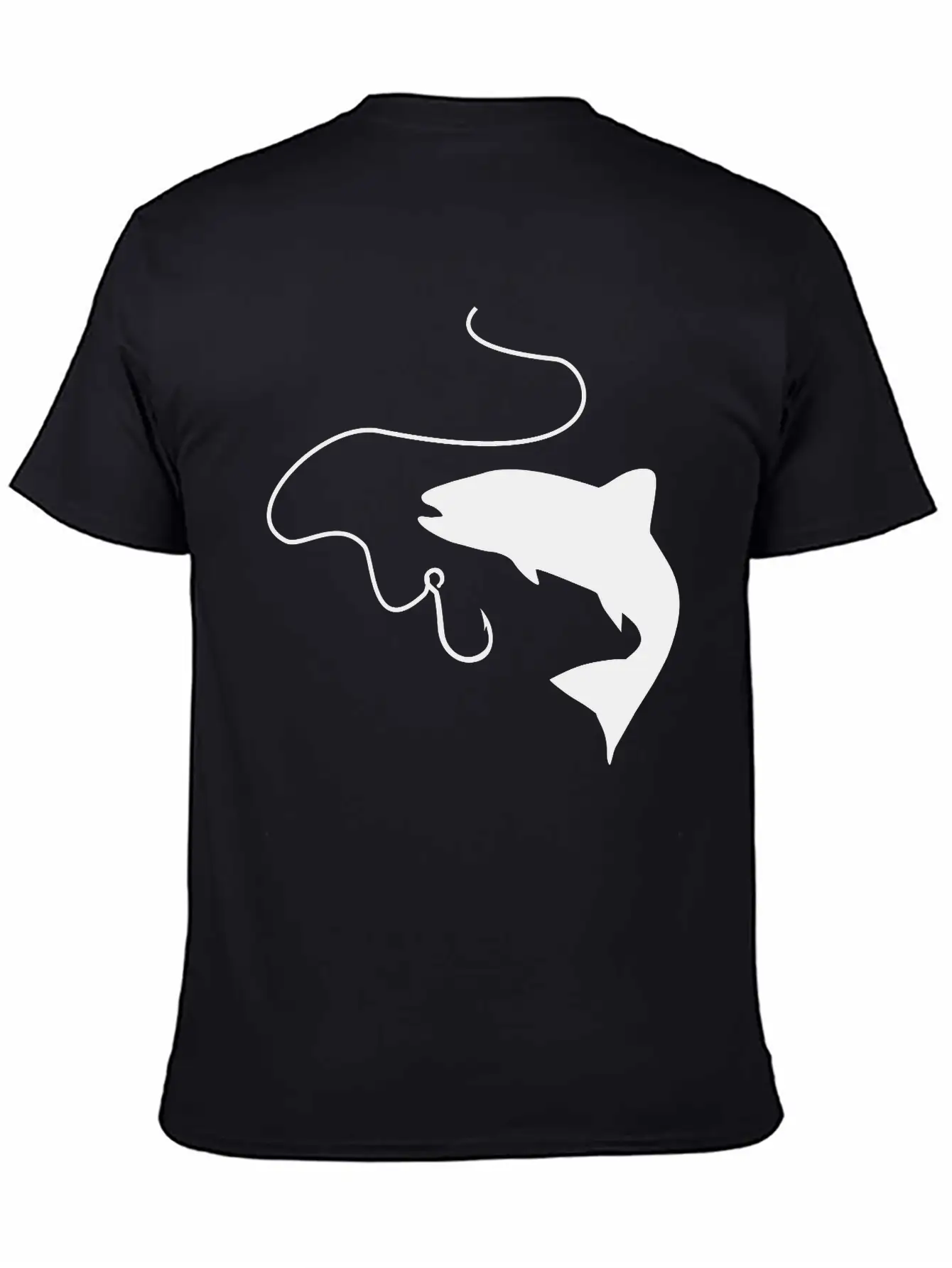 Fishing, Fish And Hook Unisex Casual T-Shirt – Clean Design For Daily Comfort
