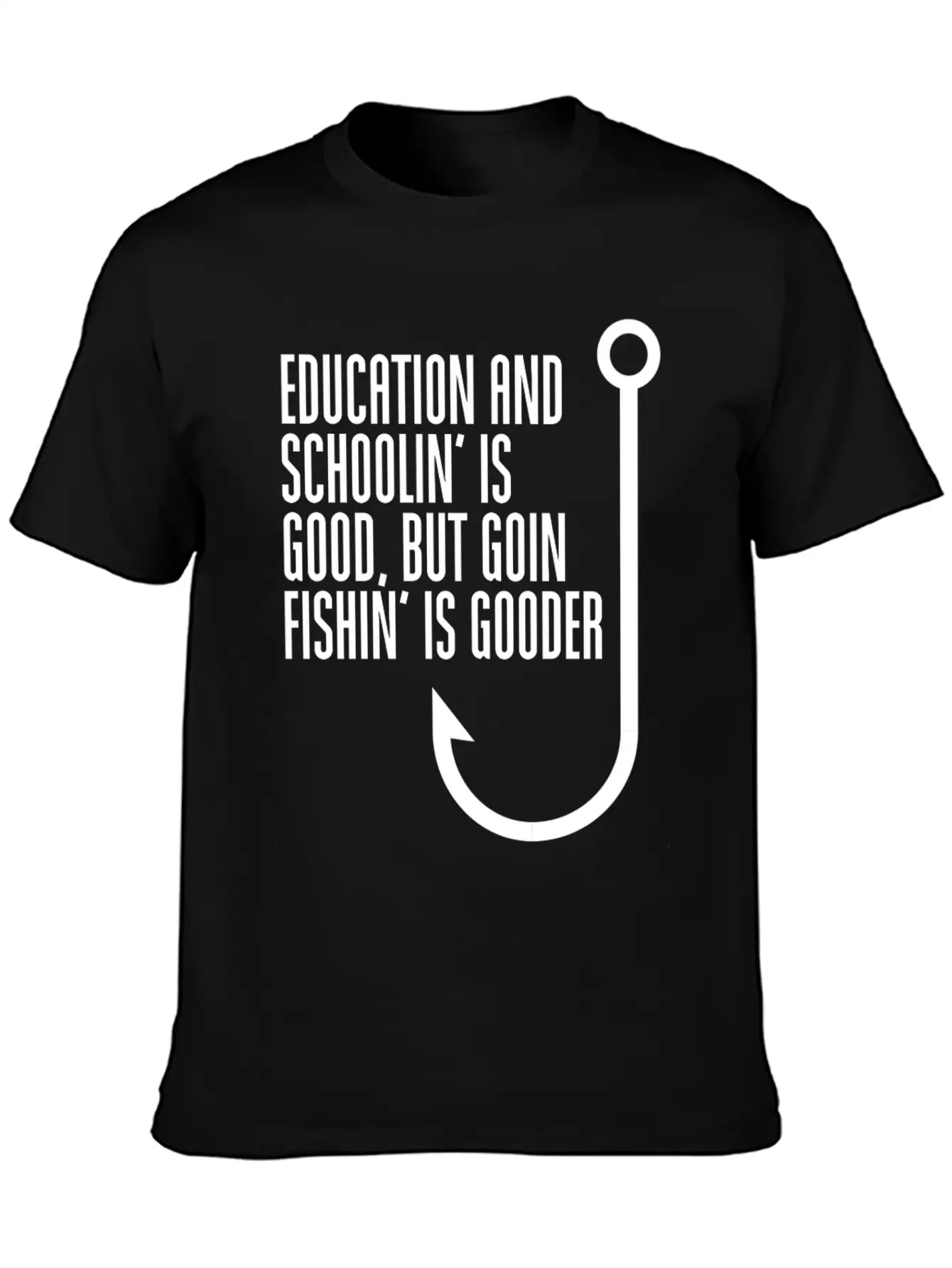 Fishing Fish Classic Fit Graphic Tee For Daily Comfort – Unisex Cotton Shirt