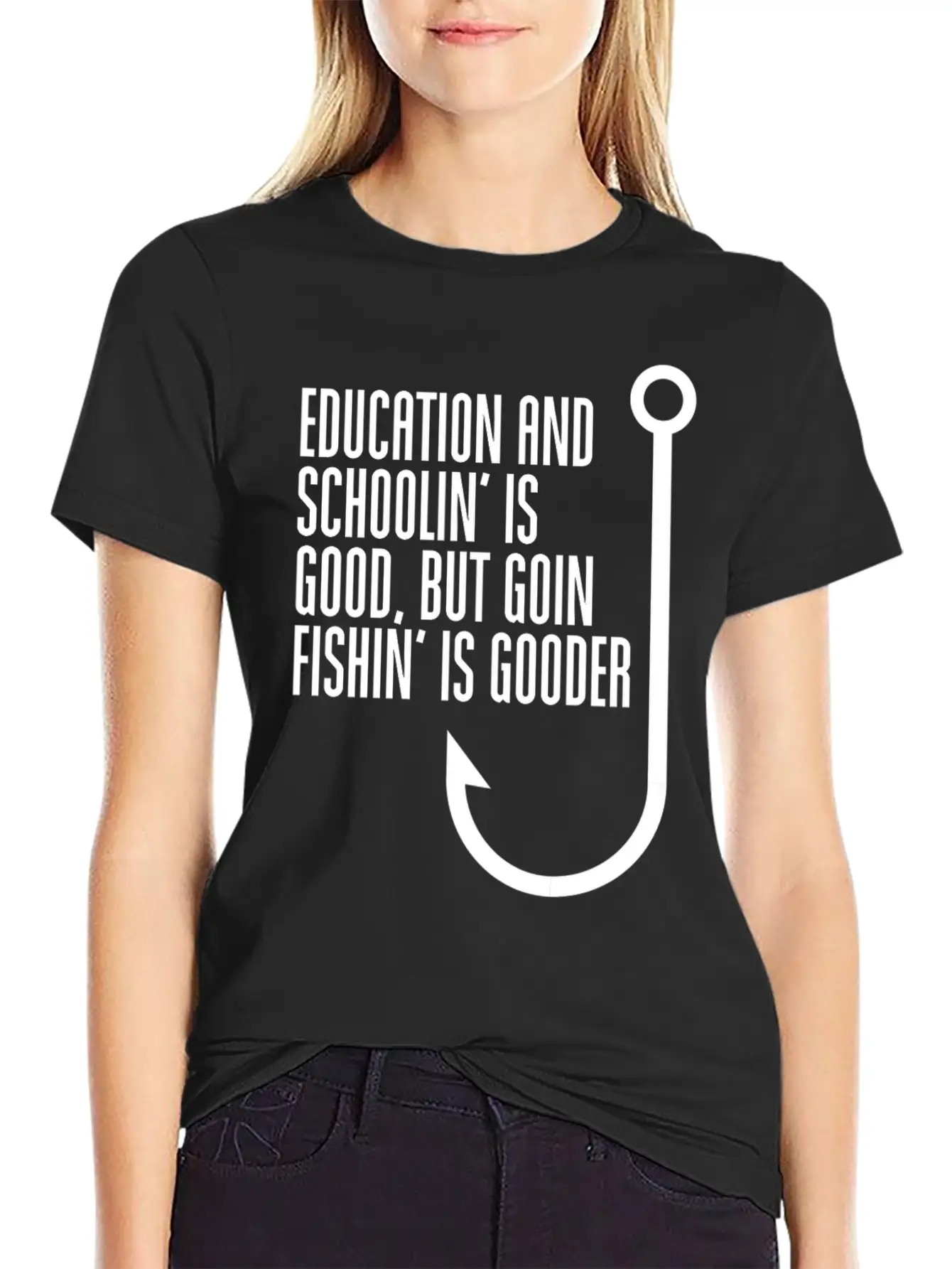 Fishing Fish Classic Fit Graphic Tee For Daily Comfort – Unisex Cotton Shirt