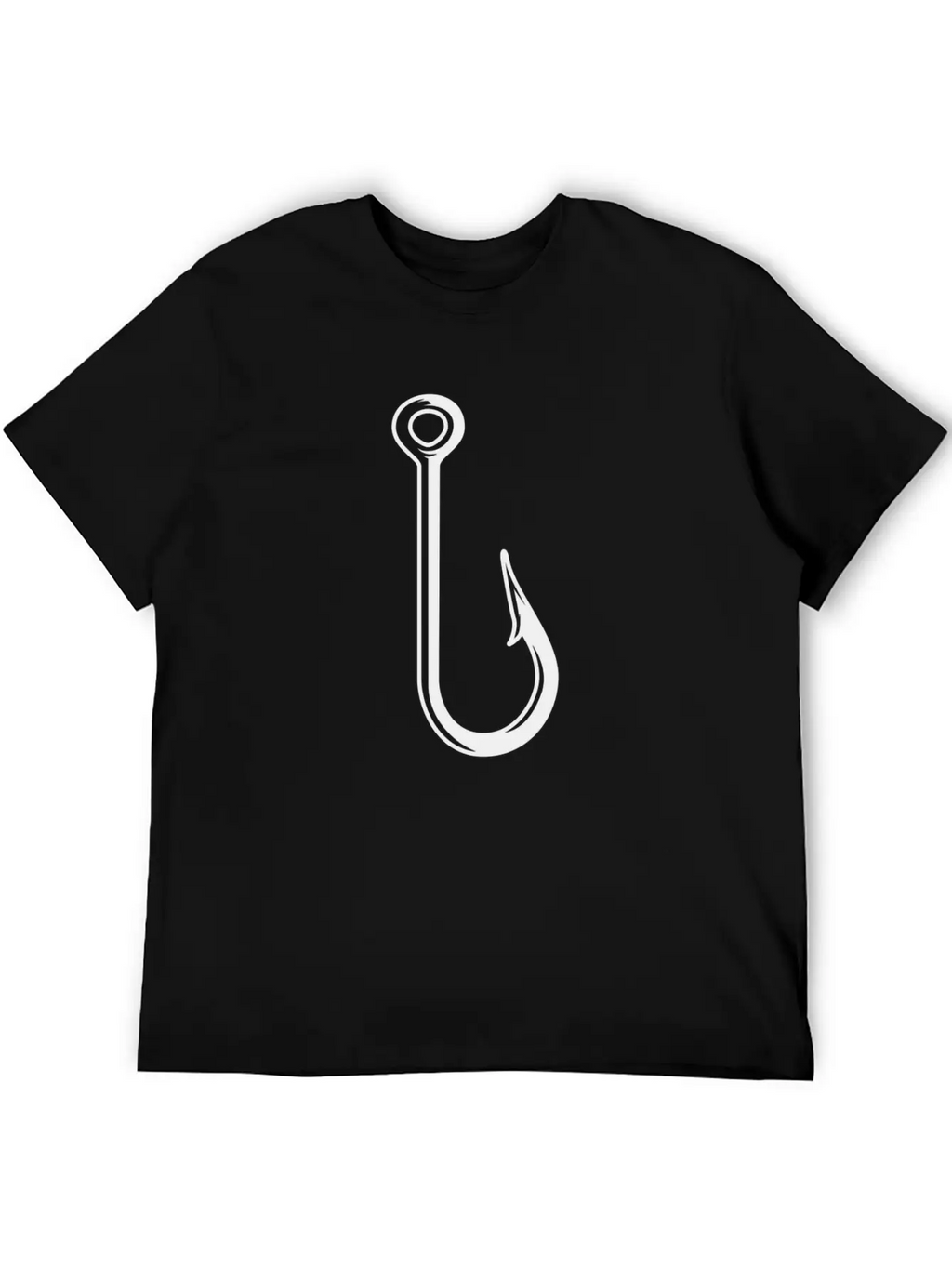 Fishing Hook Essential Cotton Tee For Daily Outfits – Unisex Style