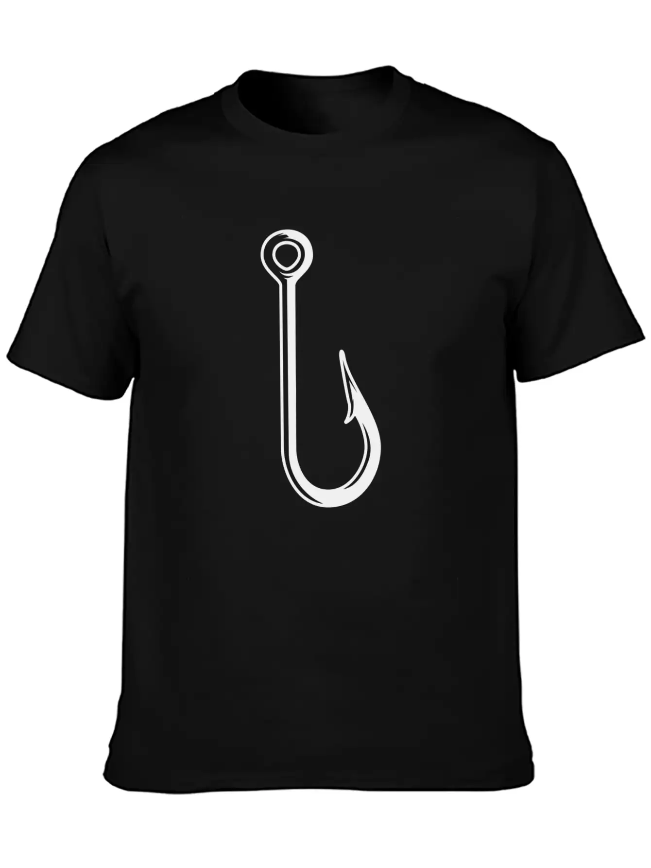 Fishing Hook Essential Cotton Tee For Daily Outfits – Unisex Style