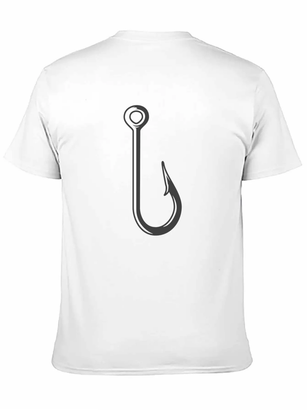 Fishing Hook Essential Cotton Tee For Daily Outfits – Unisex Style