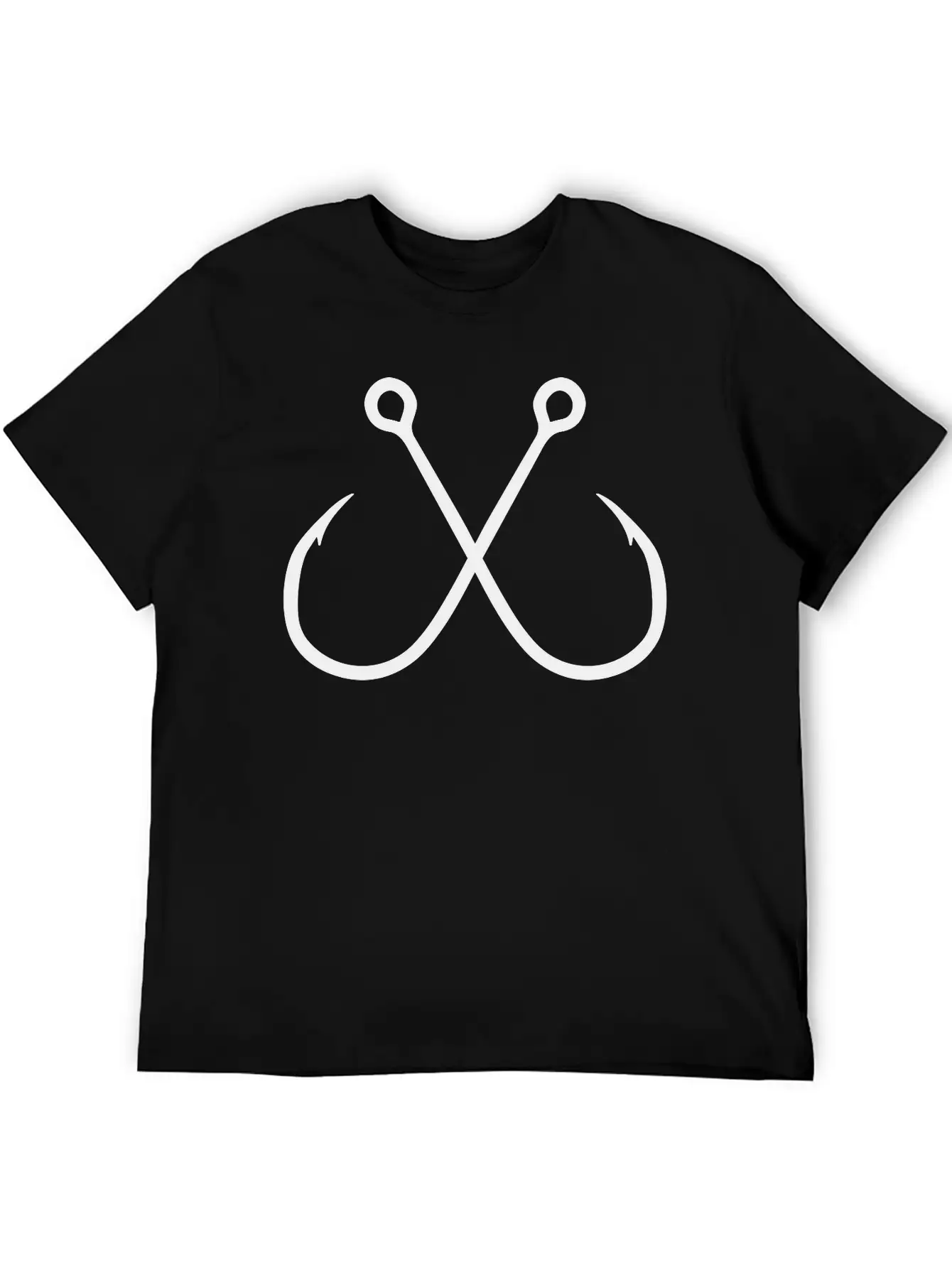 Fishing Hook Unisex Casual T-Shirt – Clean Design For Daily Comfort