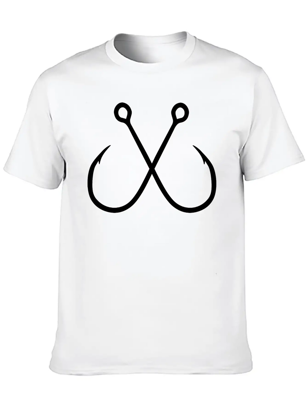 Fishing Hook Unisex Casual T-Shirt – Clean Design For Daily Comfort