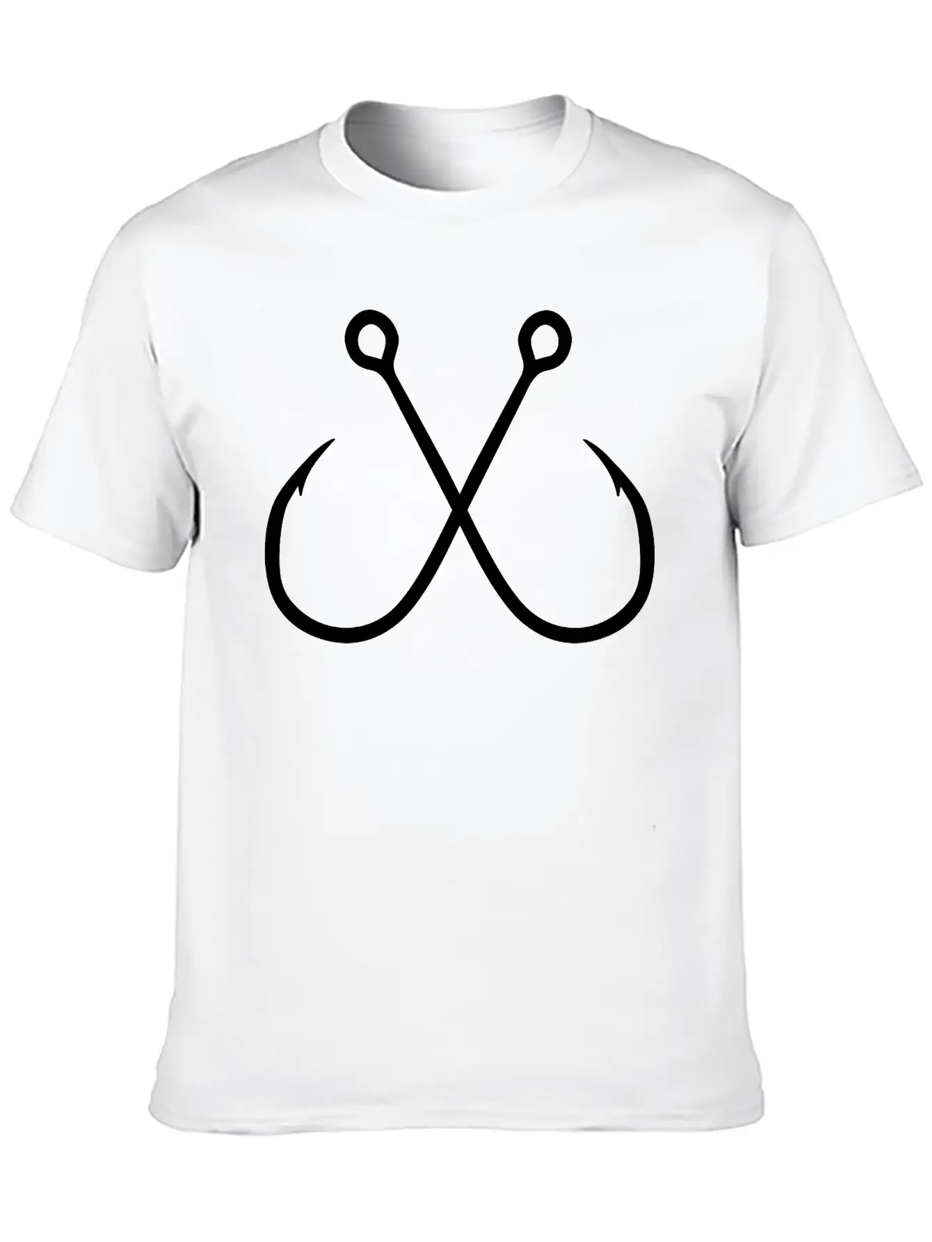 Fishing Hook Unisex Casual T-Shirt – Clean Design For Daily Comfort