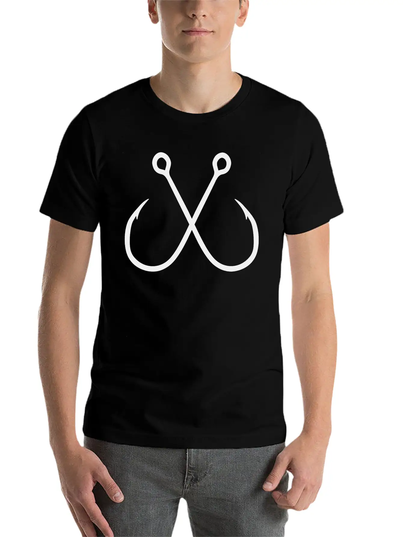 Fishing Hook Unisex Casual T-Shirt – Clean Design For Daily Comfort