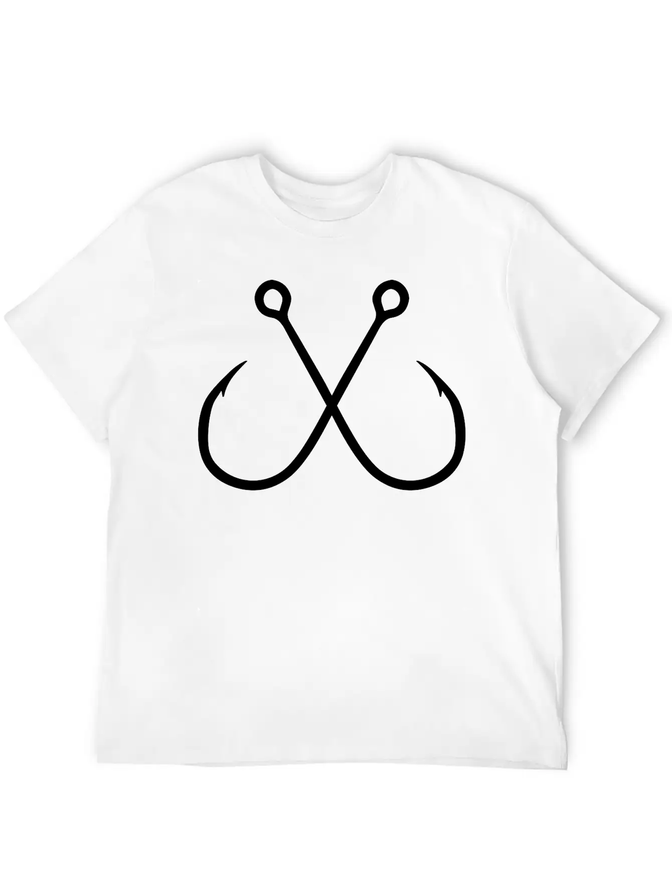 Fishing Hook Unisex Casual T-Shirt – Clean Design For Daily Comfort