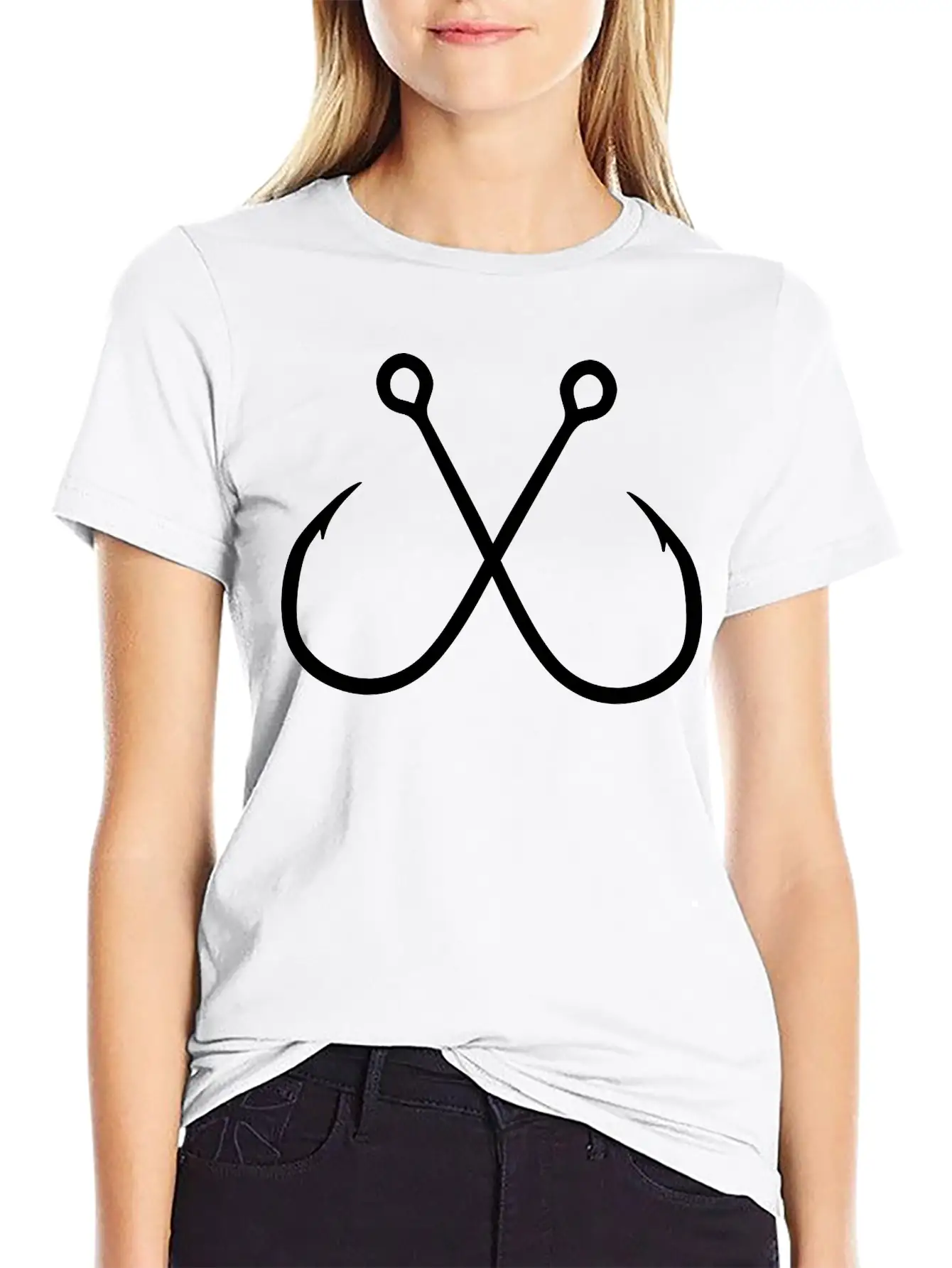 Fishing Hook Unisex Casual T-Shirt – Clean Design For Daily Comfort