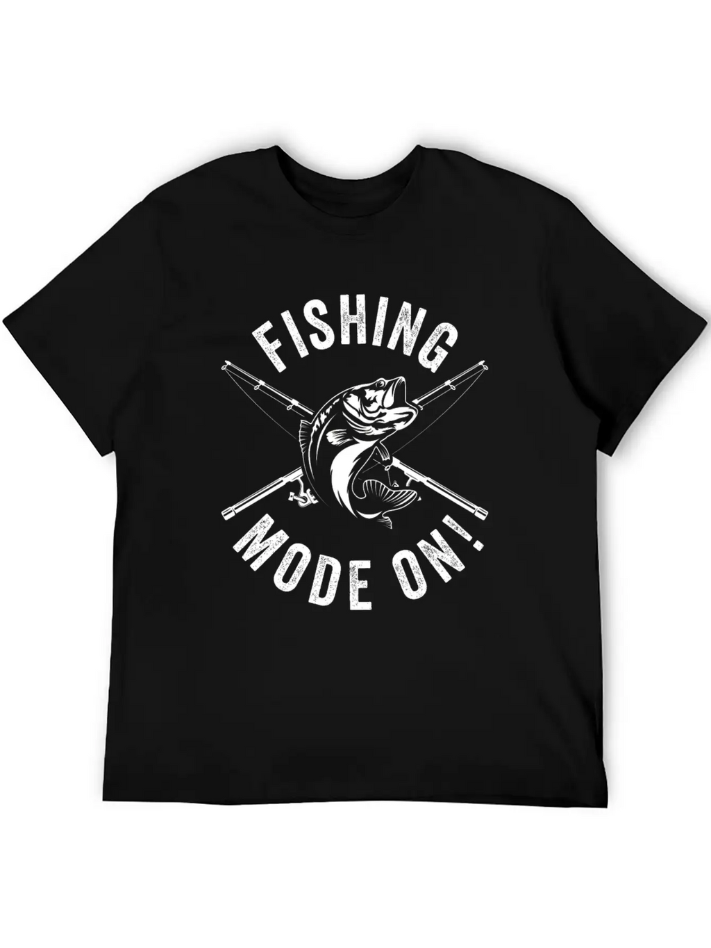 Fishing Mode On - Fisherman Fish Fishing Anglers Stylish Everyday T-Shirt – Unisex Basic Cotton Tee