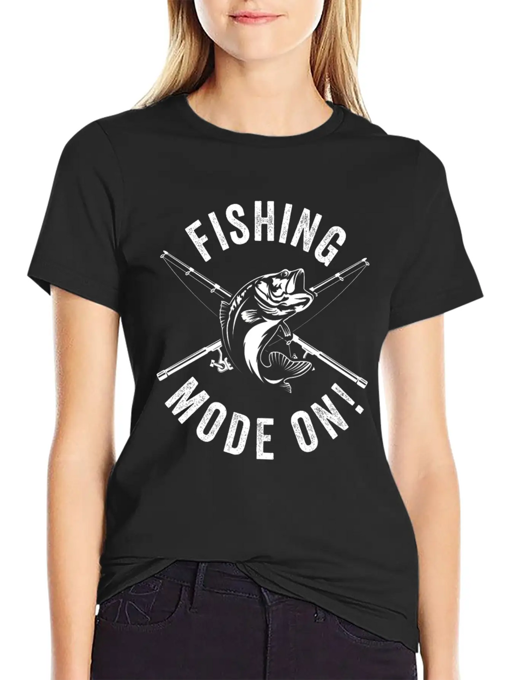 Fishing Mode On - Fisherman Fish Fishing Anglers Stylish Everyday T-Shirt – Unisex Basic Cotton Tee