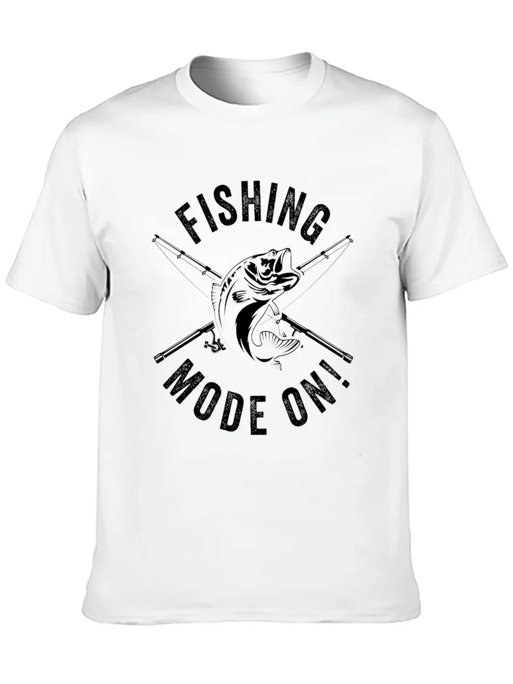 Fishing Mode On - Fisherman Fish Fishing Anglers Stylish Everyday T-Shirt – Unisex Basic Cotton Tee