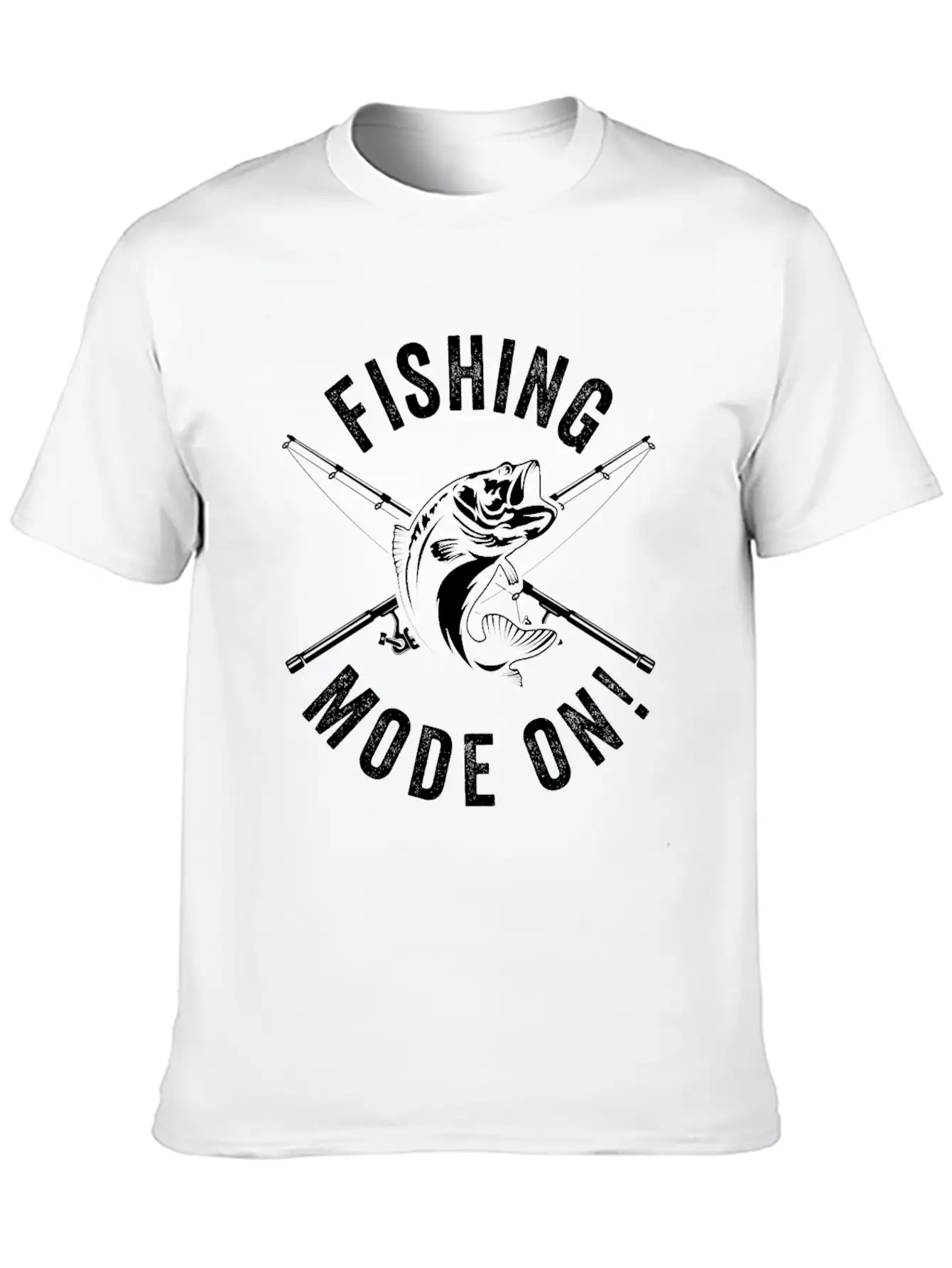 Fishing Mode On - Fisherman Fish Fishing Anglers Stylish Everyday T-Shirt – Unisex Basic Cotton Tee
