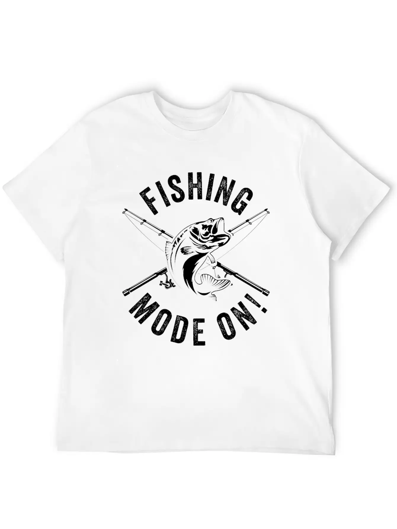 Fishing Mode On - Fisherman Fish Fishing Anglers Stylish Everyday T-Shirt – Unisex Basic Cotton Tee