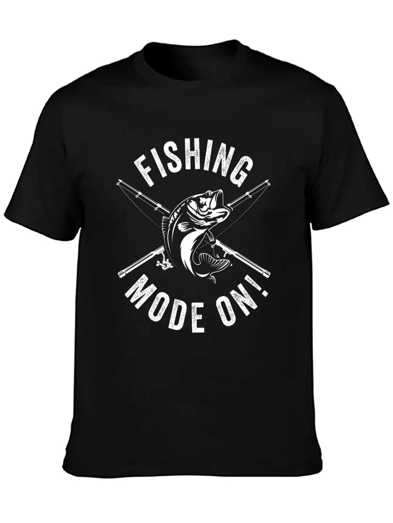 Fishing Mode On - Fisherman Fish Fishing Anglers Stylish Everyday T-Shirt – Unisex Basic Cotton Tee
