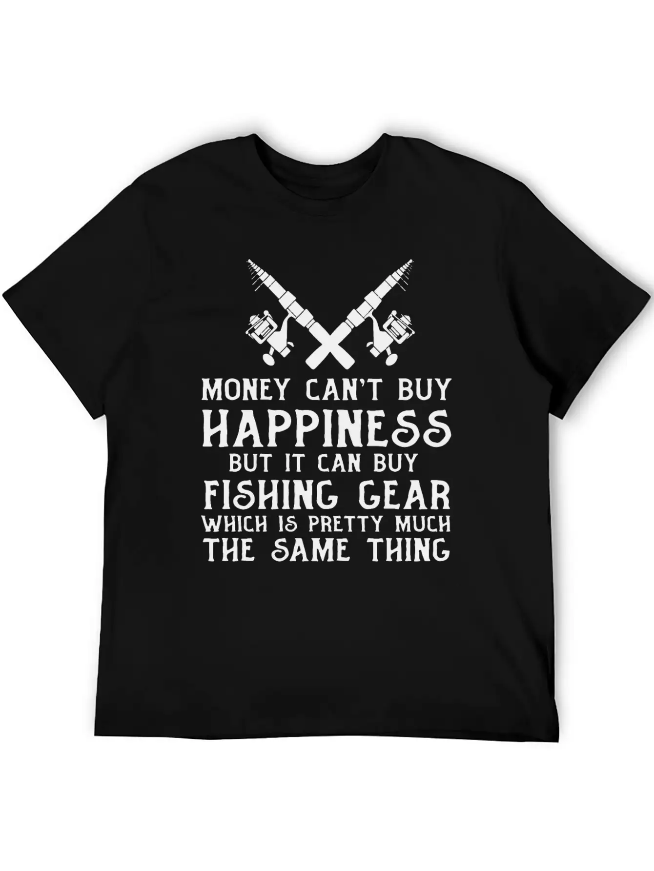 Fishing Money Can't Buy Happiness , Fishing , Fish Breathable Soft Cotton T-Shirt – Timeless Casual Look