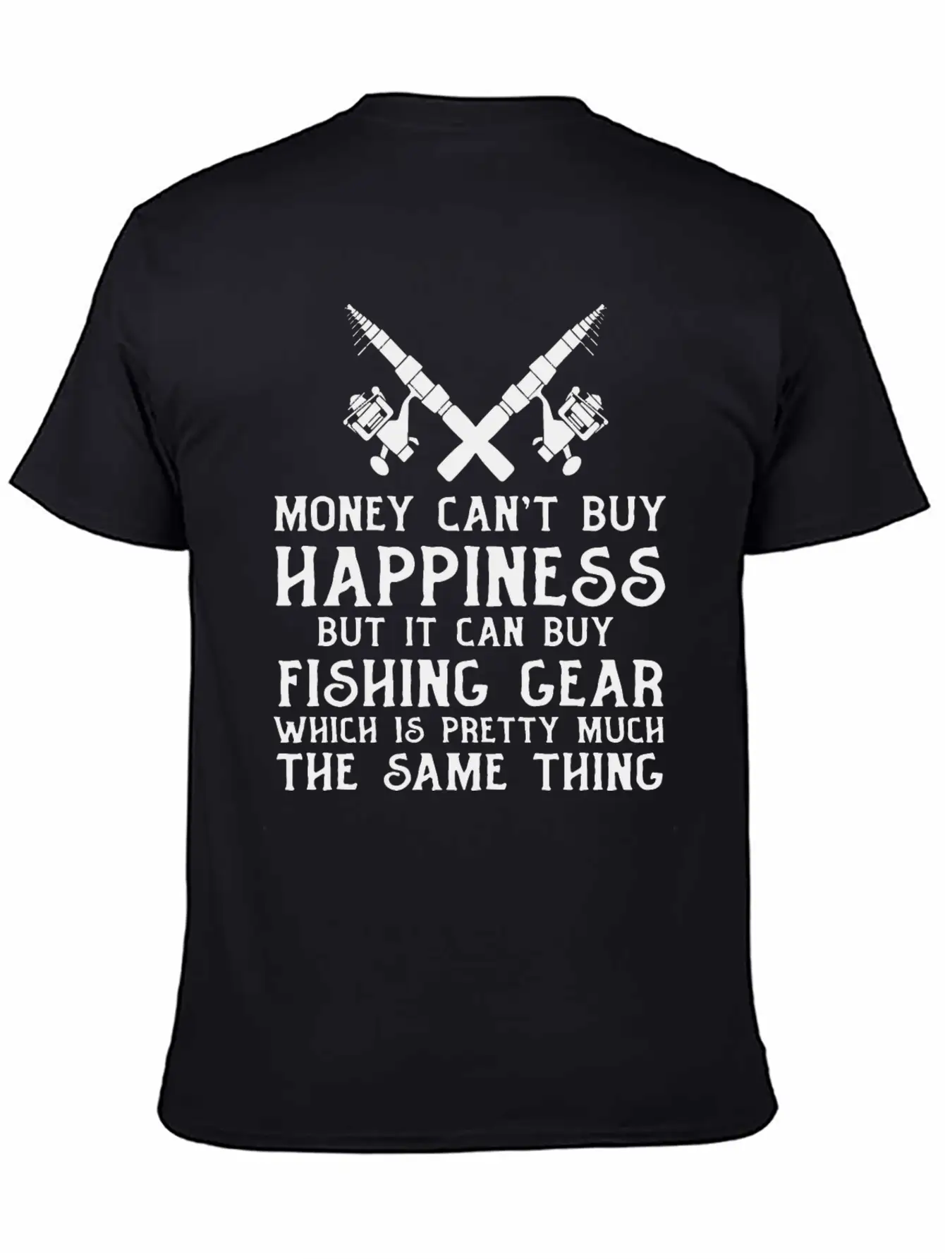 Fishing Money Can't Buy Happiness , Fishing , Fish Breathable Soft Cotton T-Shirt – Timeless Casual Look