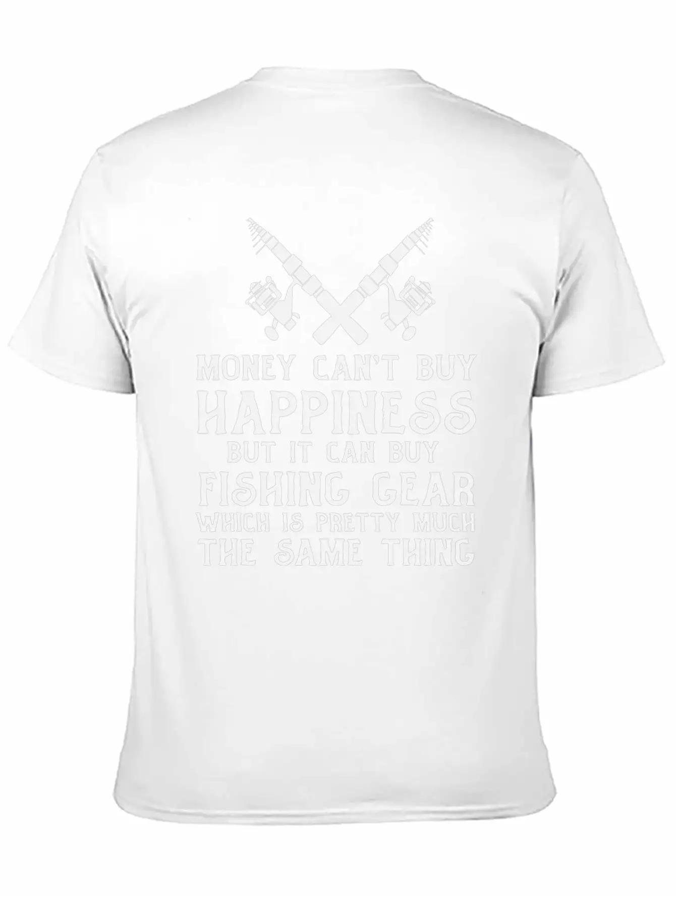 Fishing Money Can't Buy Happiness , Fishing , Fish Breathable Soft Cotton T-Shirt – Timeless Casual Look