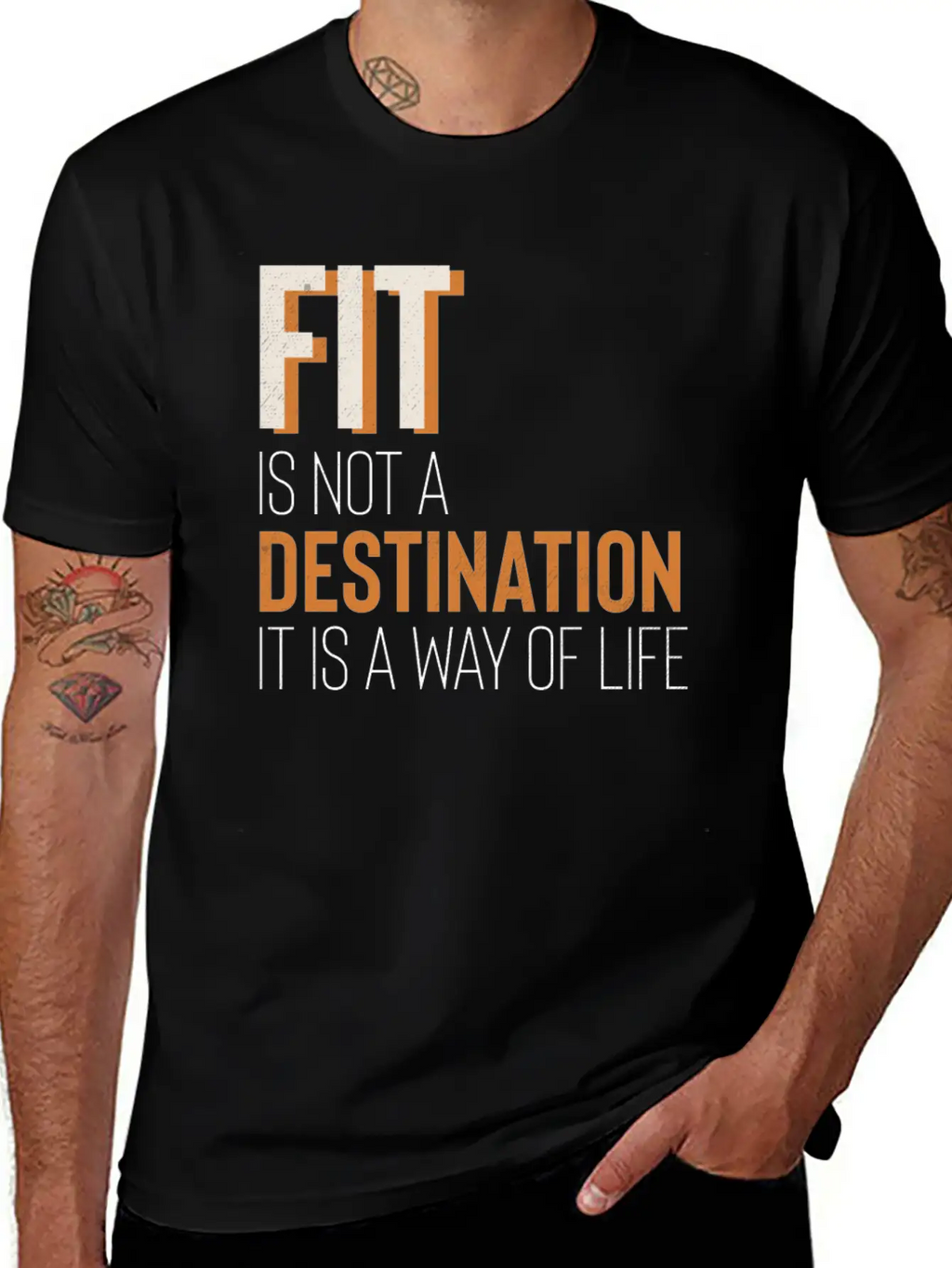 Fit Is Way Of Life Fitness Gym Inspiration Stylish Everyday T-Shirt – Unisex Basic Cotton Tee