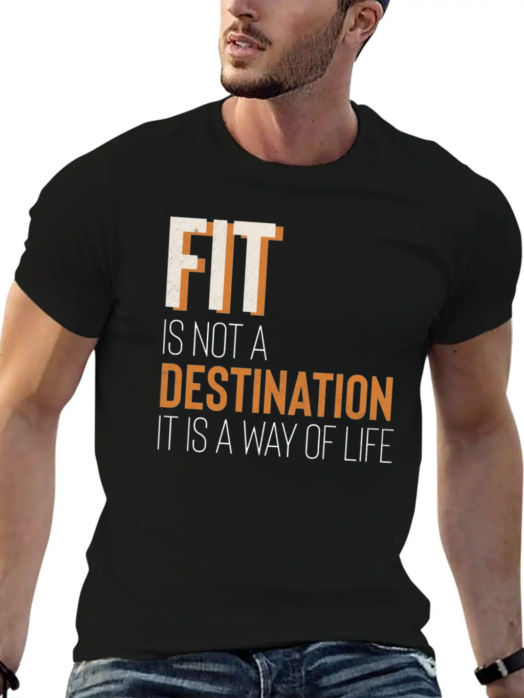 Fit Is Way Of Life Fitness Gym Inspiration Stylish Everyday T-Shirt – Unisex Basic Cotton Tee