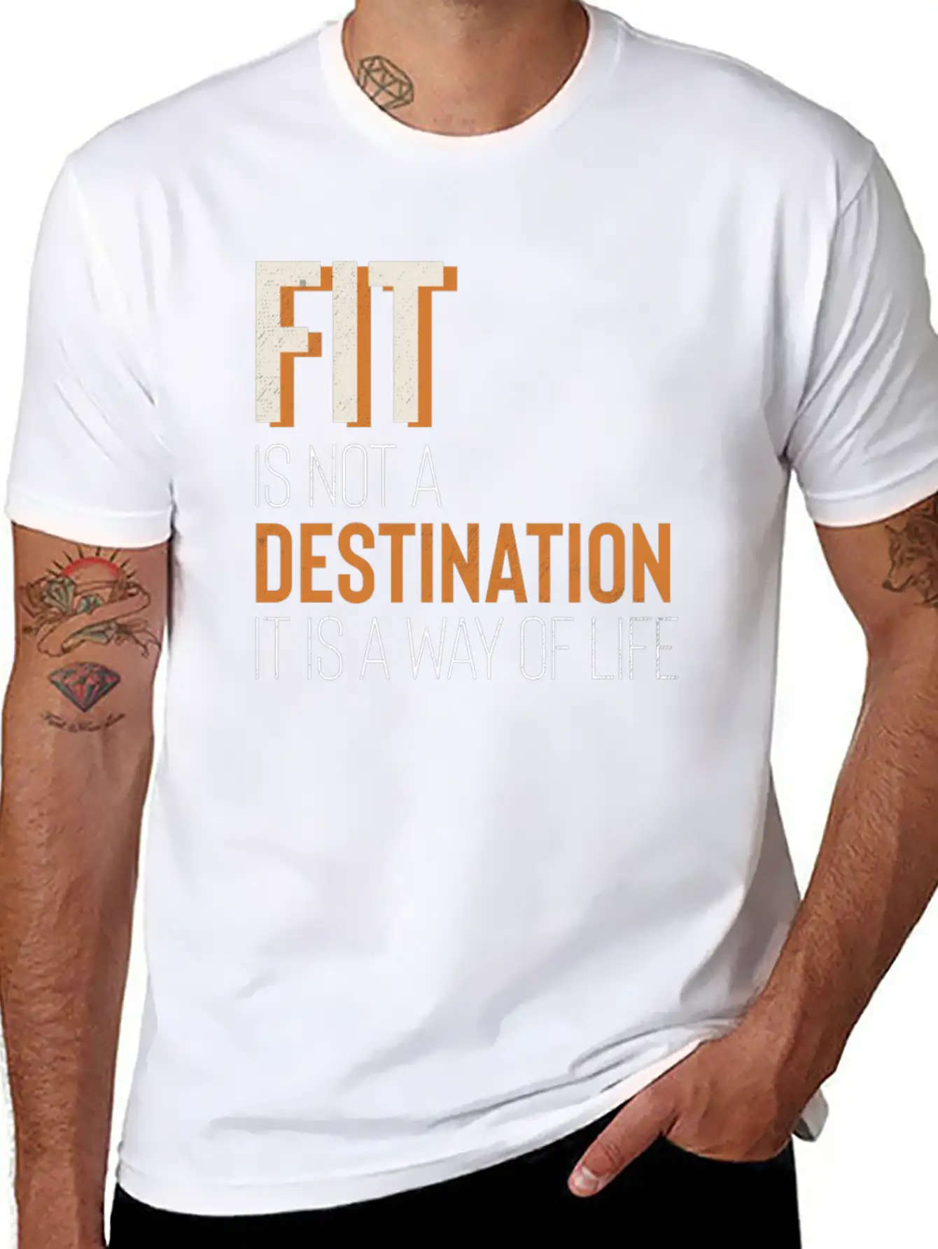Fit Is Way Of Life Fitness Gym Inspiration Stylish Everyday T-Shirt – Unisex Basic Cotton Tee