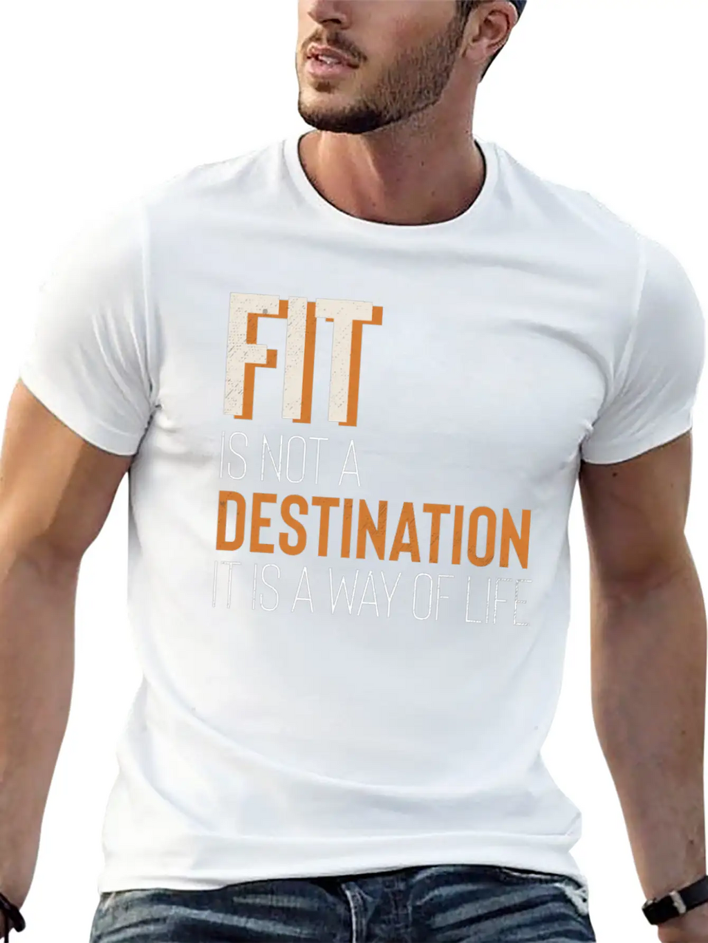 Fit Is Way Of Life Fitness Gym Inspiration Stylish Everyday T-Shirt – Unisex Basic Cotton Tee