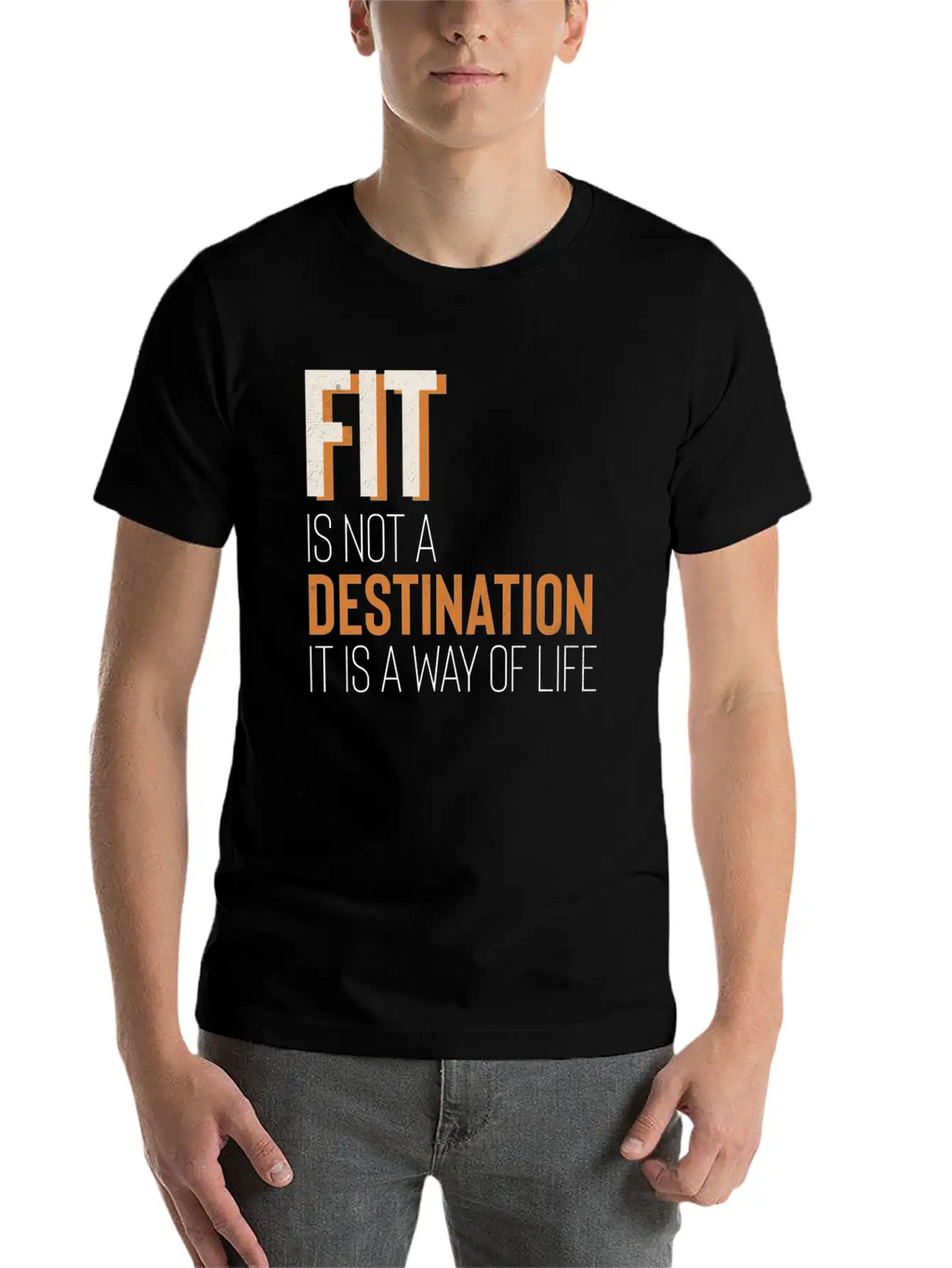 Fit Is Way Of Life Fitness Gym Inspiration Stylish Everyday T-Shirt – Unisex Basic Cotton Tee