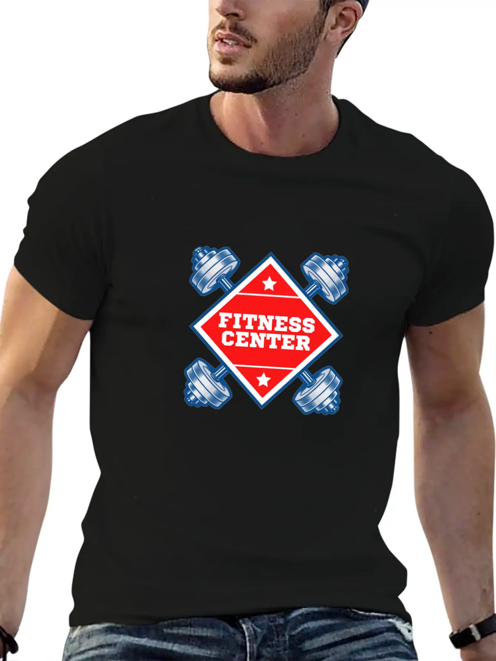 Fitness Centre Casual Graphic T-Shirt – Simple And Comfortable Daily Wear
