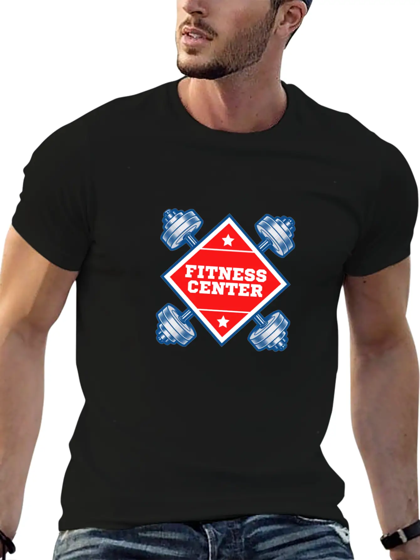 Fitness Centre Casual Graphic T-Shirt – Simple And Comfortable Daily Wear