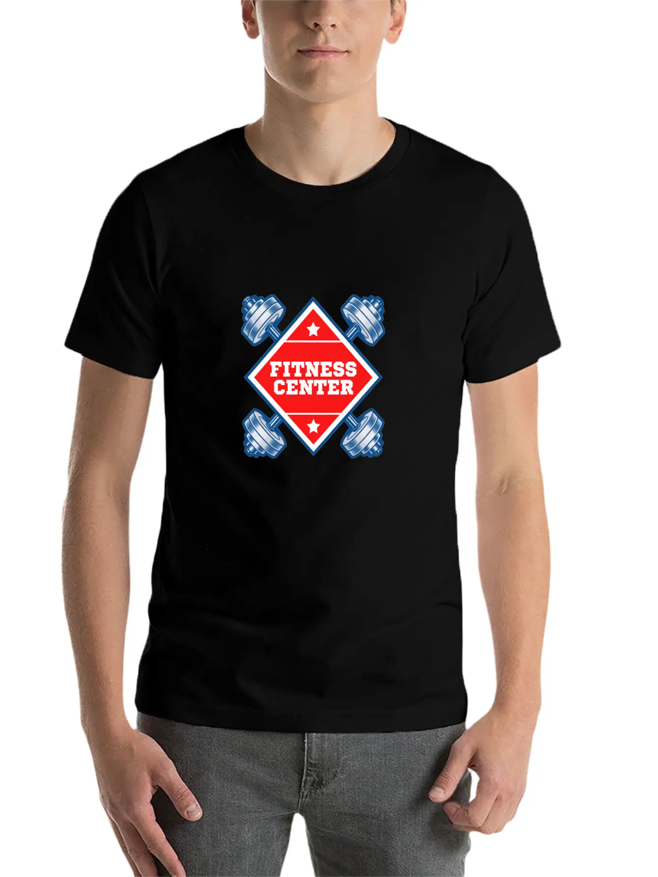 Fitness Centre Casual Graphic T-Shirt – Simple And Comfortable Daily Wear