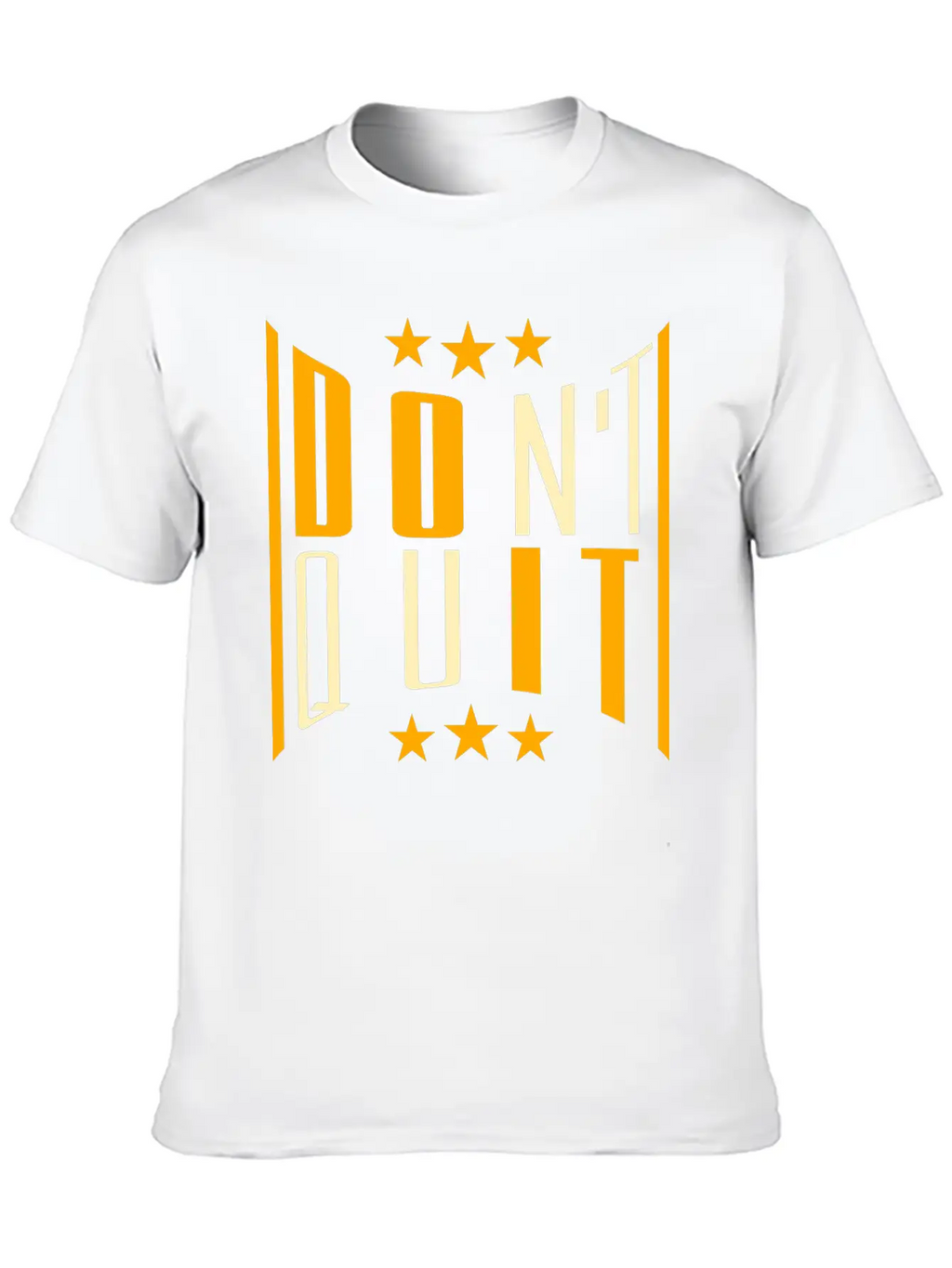 Fitness Cool Text Logo Do Not Quit Do Not Give Up Casual Graphic T-Shirt – Simple And Comfortable Daily Wear