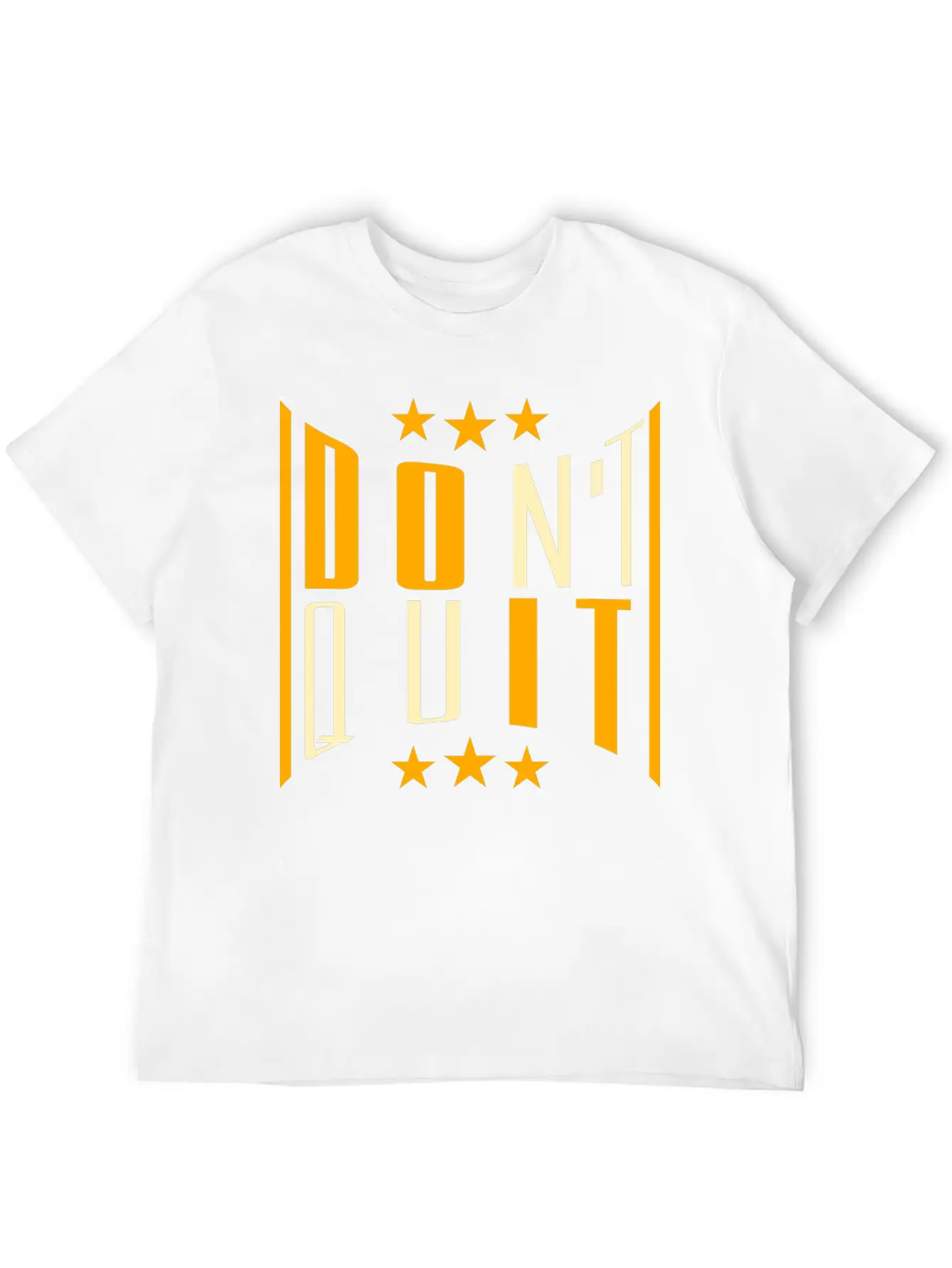 Fitness Cool Text Logo Do Not Quit Do Not Give Up Casual Graphic T-Shirt – Simple And Comfortable Daily Wear