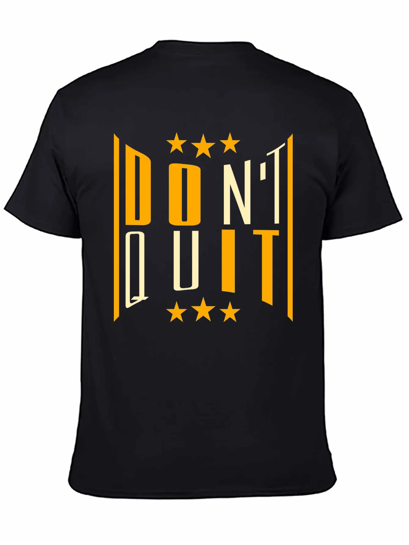 Fitness Cool Text Logo Do Not Quit Do Not Give Up Casual Graphic T-Shirt – Simple And Comfortable Daily Wear