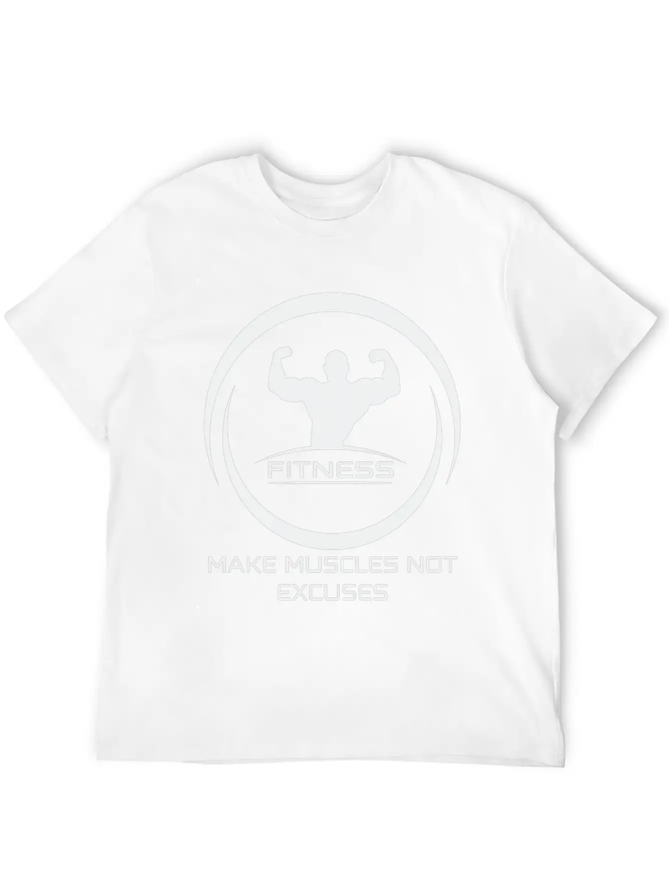 Fitness Motivation Unisex Casual T-Shirt – Clean Design For Daily Comfort