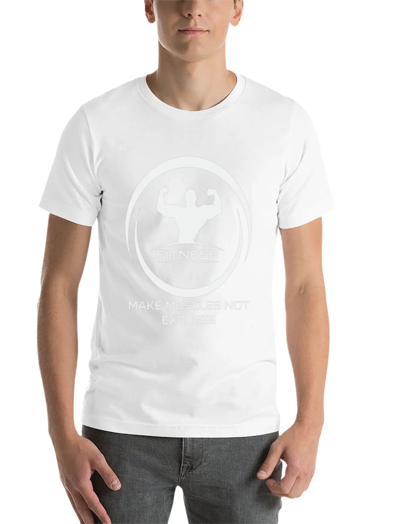 Fitness Motivation Unisex Casual T-Shirt – Clean Design For Daily Comfort