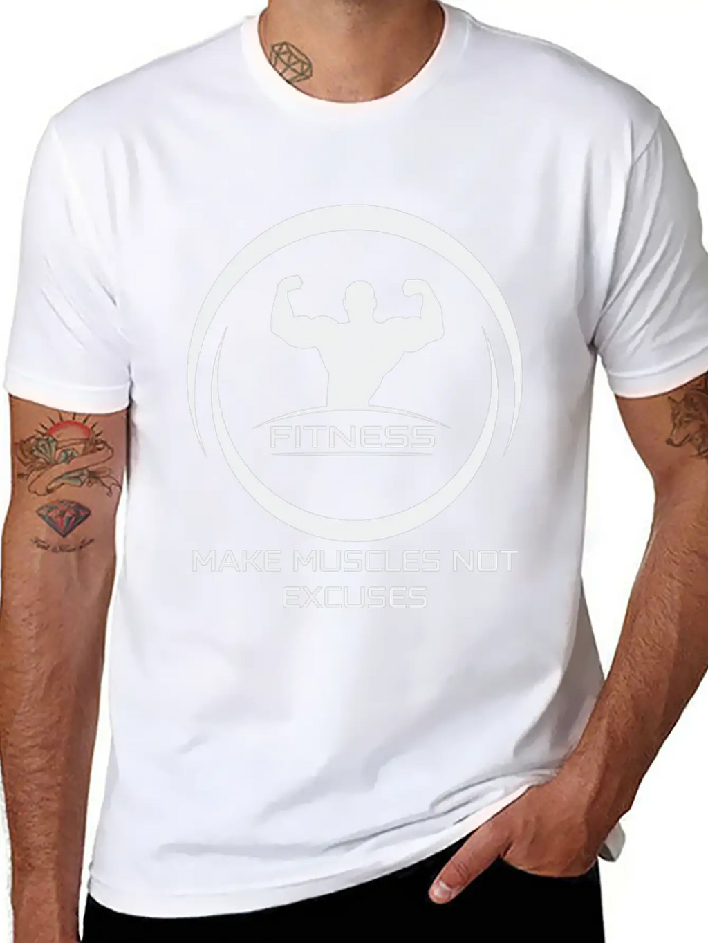 Fitness Motivation Unisex Casual T-Shirt – Clean Design For Daily Comfort