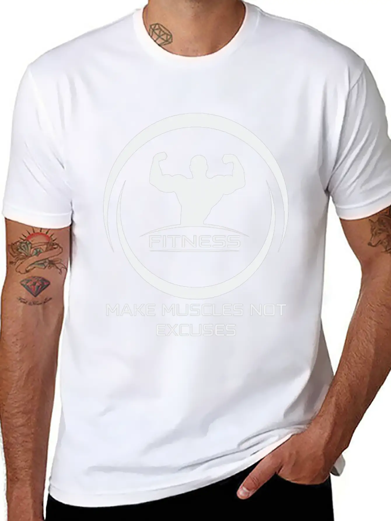 Fitness Motivation Unisex Casual T-Shirt – Clean Design For Daily Comfort