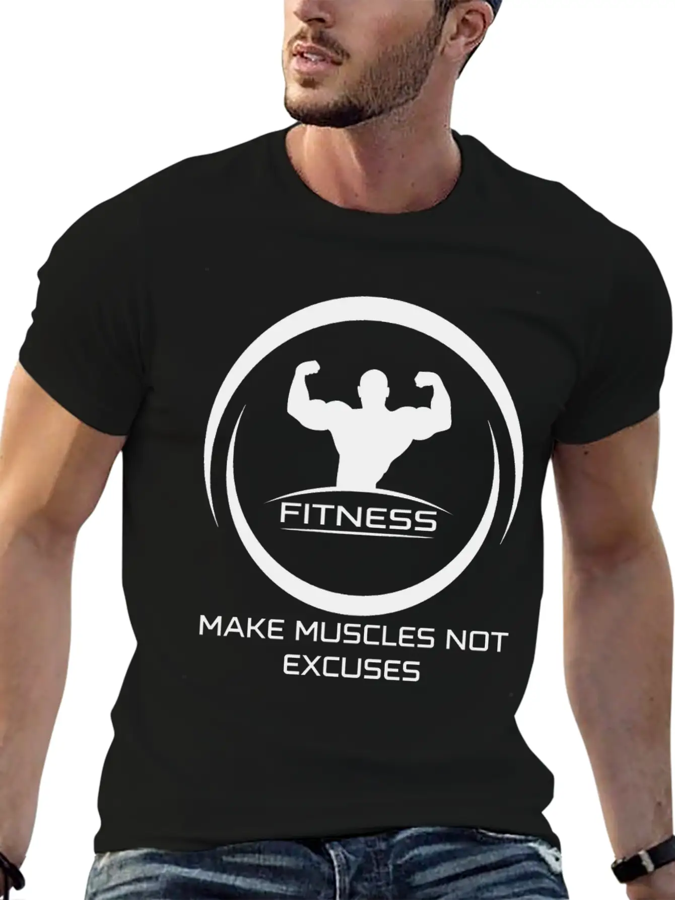 Fitness Motivation Unisex Casual T-Shirt – Clean Design For Daily Comfort