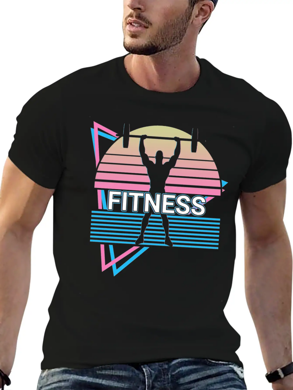 Fitness Retro Gym Sport Stylish Everyday T-Shirt – Unisex Basic Cotton Tee