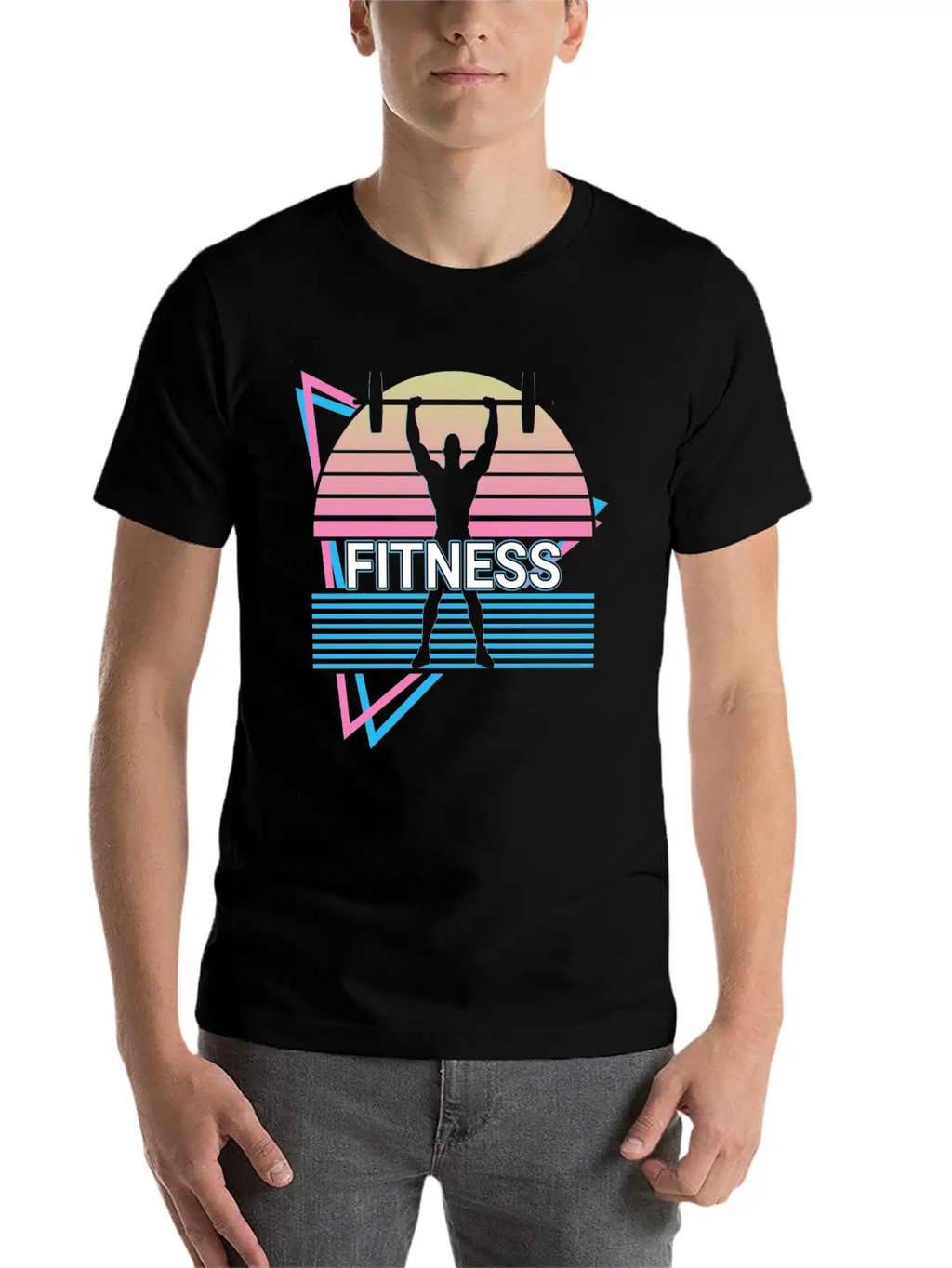 Fitness Retro Gym Sport Stylish Everyday T-Shirt – Unisex Basic Cotton Tee