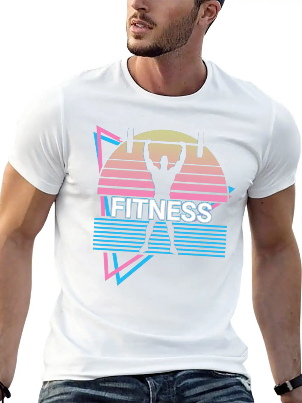 Fitness Retro Gym Sport Stylish Everyday T-Shirt – Unisex Basic Cotton Tee