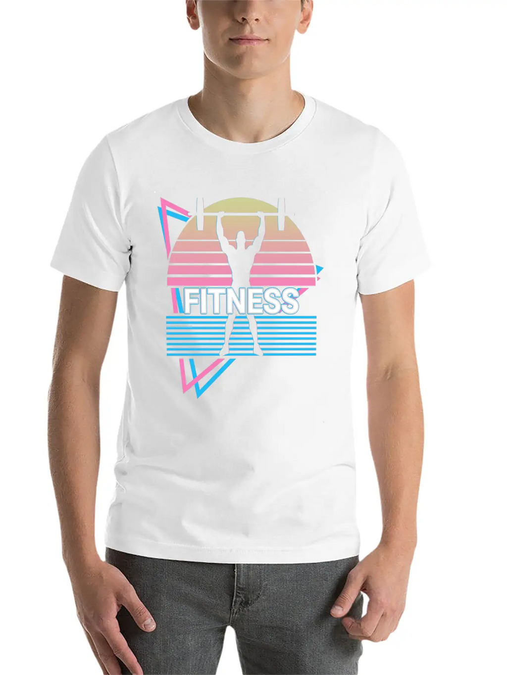 Fitness Retro Gym Sport Stylish Everyday T-Shirt – Unisex Basic Cotton Tee