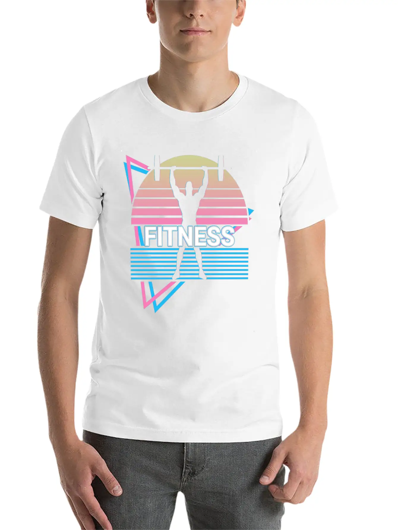Fitness Retro Gym Sport Stylish Everyday T-Shirt – Unisex Basic Cotton Tee