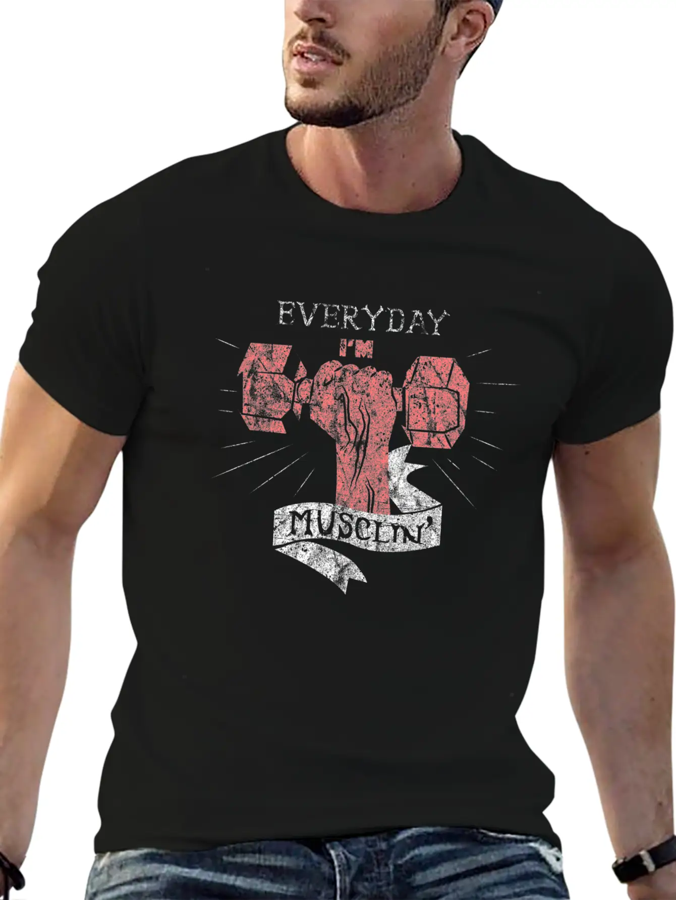 Fitness Saying Unisex Casual T-Shirt – Clean Design For Daily Comfort