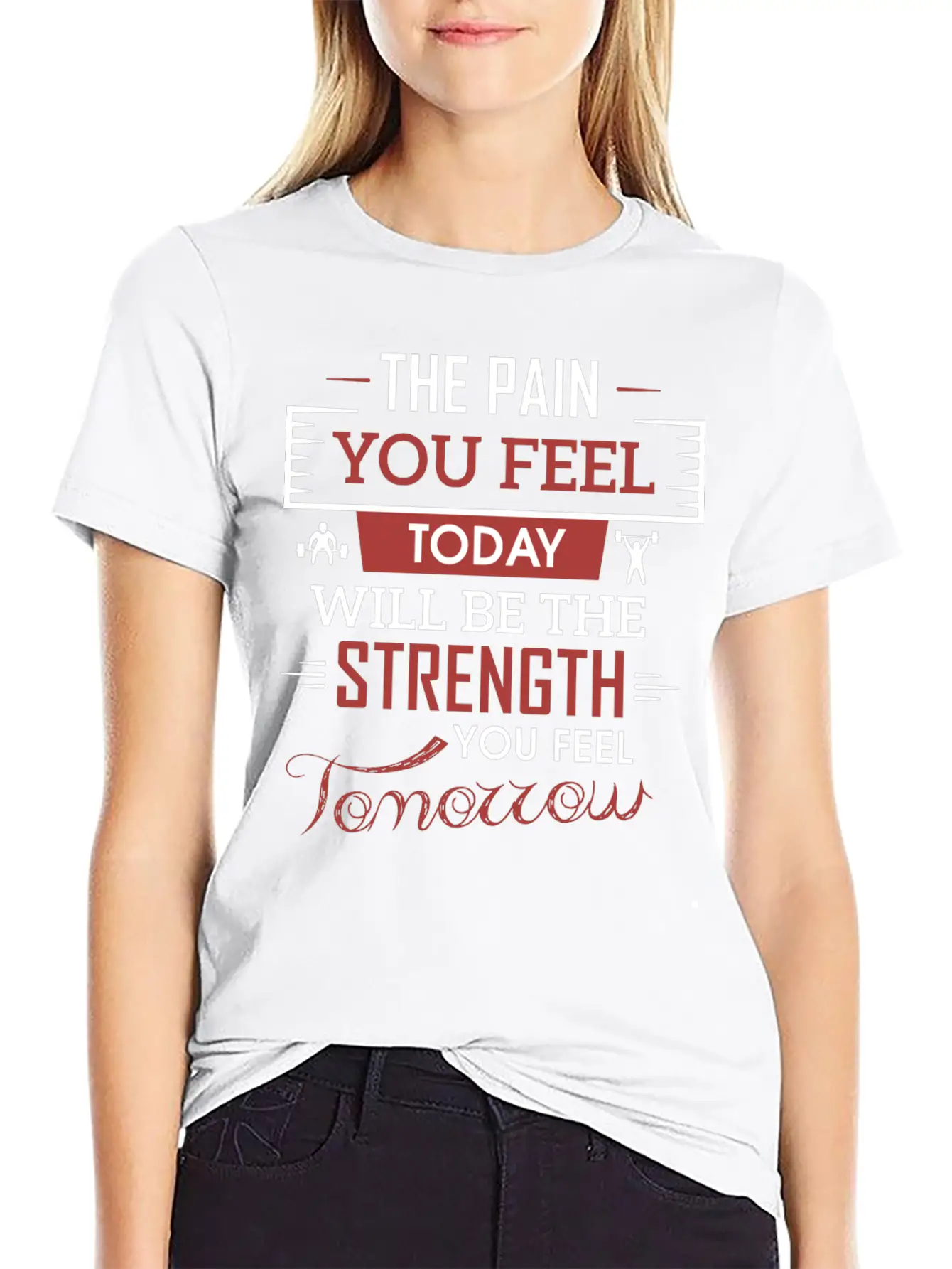 Fitness The Pain You Feel Breathable Soft Cotton T-Shirt – Timeless Casual Look