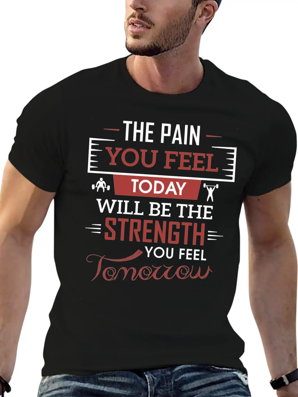 Fitness The Pain You Feel Breathable Soft Cotton T-Shirt – Timeless Casual Look